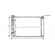AVA QUALITY COOLING TO2343 - Radiateur, refroidissement du moteur