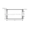 Radiateur, refroidissement du moteur AVA QUALITY COOLING [TO2420]