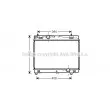 Radiateur, refroidissement du moteur AVA QUALITY COOLING [TO2482]