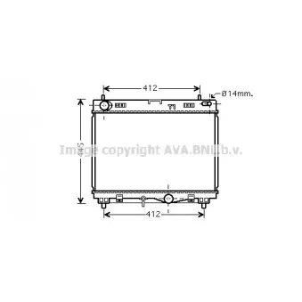 Radiateur, refroidissement du moteur AVA QUALITY COOLING OEM 1640033110
