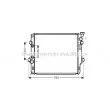 AVA QUALITY COOLING TO2644 - Radiateur, refroidissement du moteur