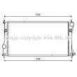 AVA QUALITY COOLING TO2688 - Radiateur, refroidissement du moteur