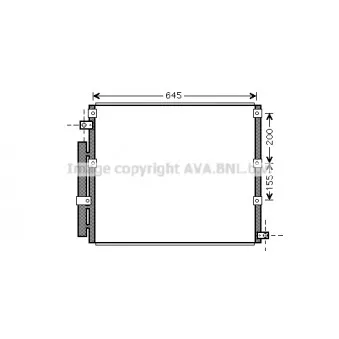 Condenseur, climatisation AVA QUALITY COOLING TO5380D