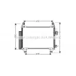 AVA QUALITY COOLING TO5407D - Condenseur, climatisation