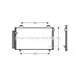 Condenseur, climatisation AVA QUALITY COOLING [TO5408D]