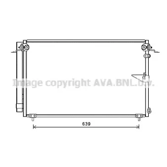 Condenseur, climatisation AVA QUALITY COOLING TO5654D