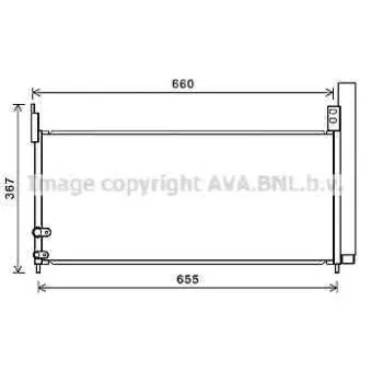 Condenseur, climatisation AVA QUALITY COOLING TO5692