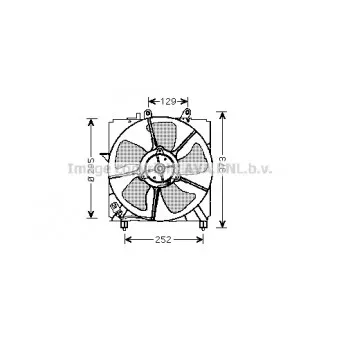 Ventilateur, refroidissement du moteur AVA QUALITY COOLING OEM 1636311080