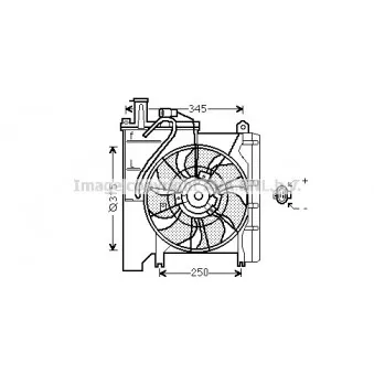 Ventilateur, refroidissement du moteur TYC 836-0019
