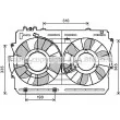 Ventilateur, refroidissement du moteur AVA QUALITY COOLING [TO7570]