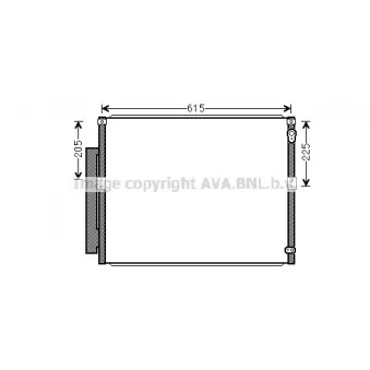 Condenseur, climatisation AVA QUALITY COOLING OEM 8846160090