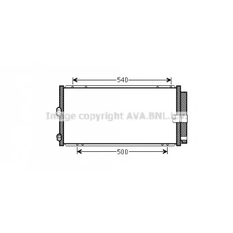 Condenseur, climatisation AVA QUALITY COOLING OEM 8846016500