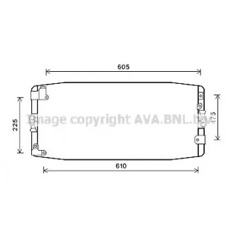 Condenseur, climatisation AVA QUALITY COOLING TOA5586