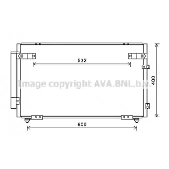 AVA QUALITY COOLING TOA5621D - Condenseur, climatisation