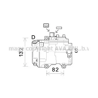 Compresseur, climatisation AVA QUALITY COOLING OEM 8837048030