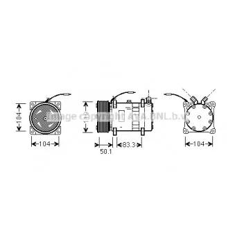 Compresseur, climatisation AVA QUALITY COOLING UVAK051