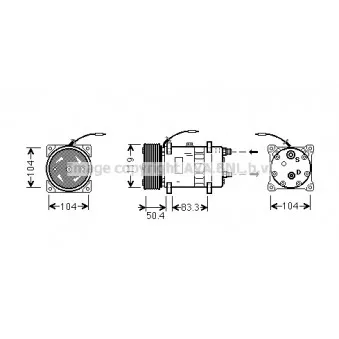 AVA QUALITY COOLING UVAK058 - Compresseur, climatisation