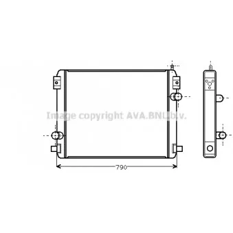 AVA QUALITY COOLING VL2001 - Radiateur, refroidissement du moteur