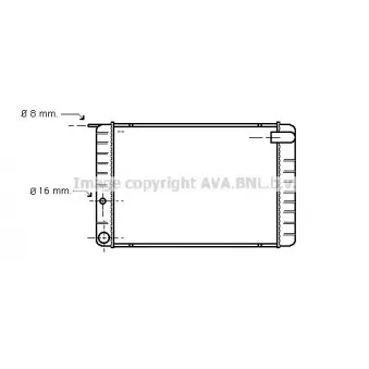 Radiateur, refroidissement du moteur AVA QUALITY COOLING VO2009