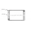 Radiateur, refroidissement du moteur AVA QUALITY COOLING [VO2013]