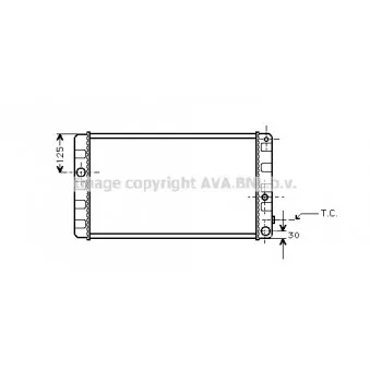 Radiateur, refroidissement du moteur AVA QUALITY COOLING [VO2019]