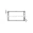 Radiateur, refroidissement du moteur AVA QUALITY COOLING [VO2055]
