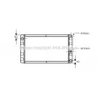 Radiateur, refroidissement du moteur AVA QUALITY COOLING [VO2058]