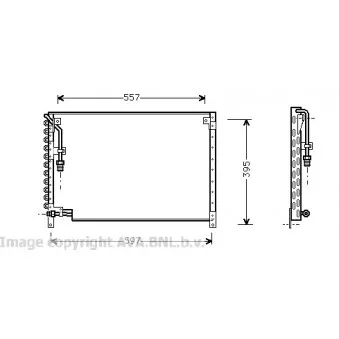 Condenseur, climatisation AVA QUALITY COOLING VO5083