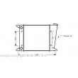 Radiateur, refroidissement du moteur AVA QUALITY COOLING [VW2001]