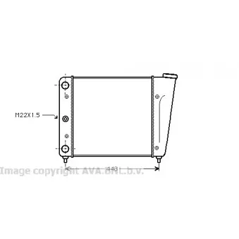 AVA QUALITY COOLING VW2022 - Radiateur, refroidissement du moteur