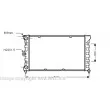 Radiateur, refroidissement du moteur AVA QUALITY COOLING [VW2080]