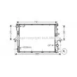 AVA QUALITY COOLING VW2199 - Radiateur, refroidissement du moteur