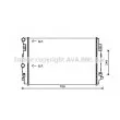 AVA QUALITY COOLING VW2344 - Radiateur, refroidissement du moteur