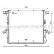 AVA QUALITY COOLING VW2363 - Radiateur, refroidissement du moteur