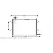 AVA QUALITY COOLING VW5146 - Condenseur, climatisation