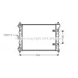 Radiateur, refroidissement du moteur AVA QUALITY COOLING [VWA2095]