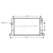 AVA QUALITY COOLING VWA2160 - Radiateur, refroidissement du moteur