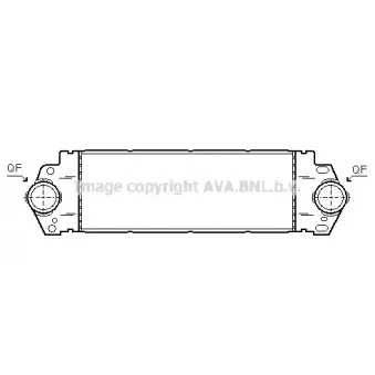 AVA QUALITY COOLING VWA4233 - Intercooler, échangeur