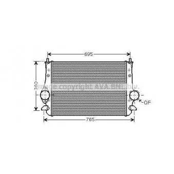 Intercooler, échangeur AVA QUALITY COOLING VWA4251