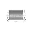 AVA QUALITY COOLING VWA4306 - Intercooler, échangeur