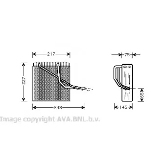 AVA QUALITY COOLING VWV055 - Evaporateur climatisation