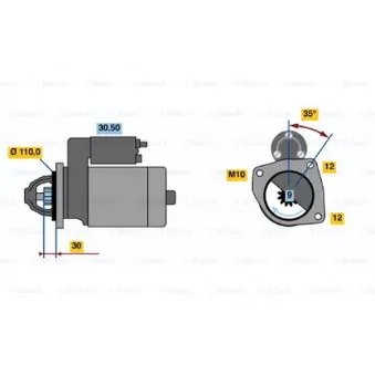 Démarreur BOSCH OEM 93828721