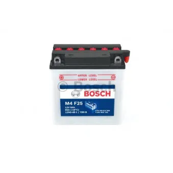 Batterie de démarrage BOSCH 0 092 M4F 250 pour APRILIA SCARABEO Scarabeo 100 RE 4T - 8cv