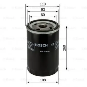 Filtre à huile BOSCH 0 451 104 018 pour IVECO EUROTECH MP 240 E 30 PS - 301cv