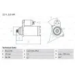 BOSCH 0 986 015 331 - Démarreur