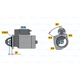 BOSCH 0 986 016 900 - Démarreur