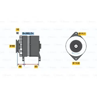 Alternateur BOSCH OEM 4721589