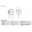 BOSCH 0 986 034 470 - Alternateur