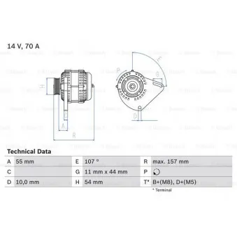 Alternateur BOSCH OEM 46843093