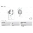 BOSCH 0 986 081 950 - Alternateur